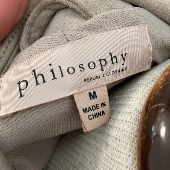 Philosophy Faux Leather Vest - Picture 4 of 6